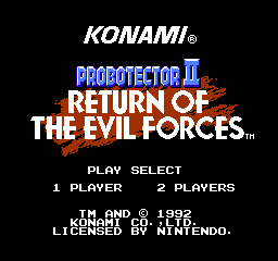 Probotector II: Return of The Evil Forces screenshot 3 for NES